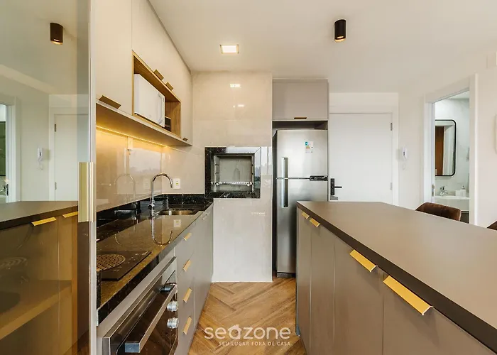 Apto Moderno C/ Churrasqueira E Garag. Poa Air1414 Apartamento